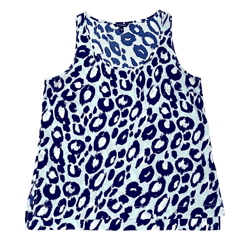 Banana Republic Animal Print Light Tank Top blouse Size XL